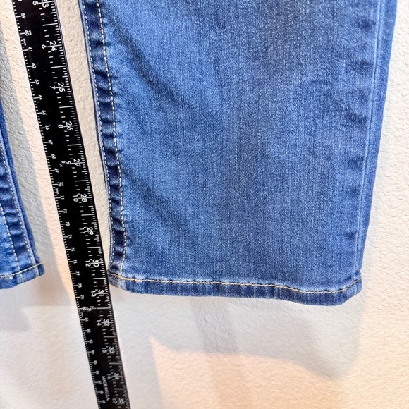 KUT From the Kloth Stevie Straight Leg Jeans Distressed Blue Denim Stretch 14 - Picture 6 of 9